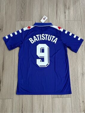 Batistuta Fiorentina 1998/99 Purple Retro Jersey Men Size